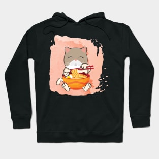 'Japanese Anime Cat Ramen' Cute Cats Adorable Hoodie